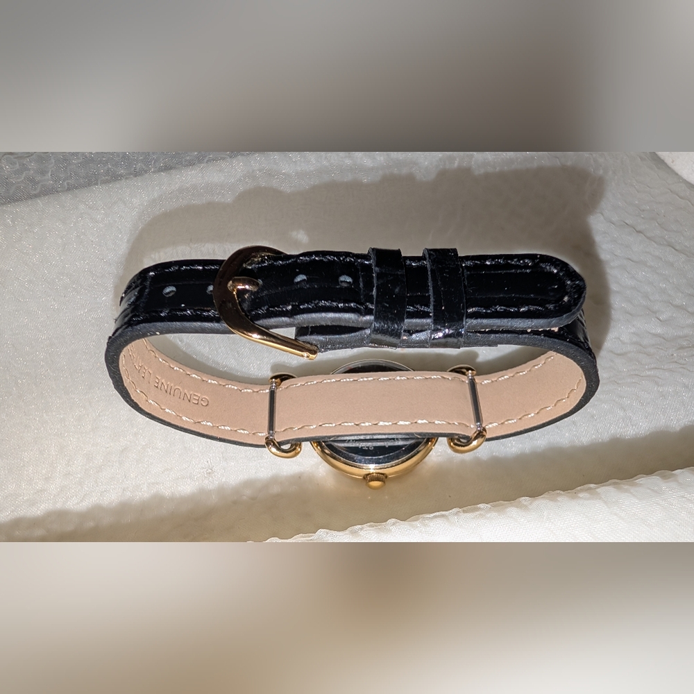 Black Hills Gold Tone Watch 12k Gold Leaves Interchangeable Bands New In Box - Picture 4 of 8
